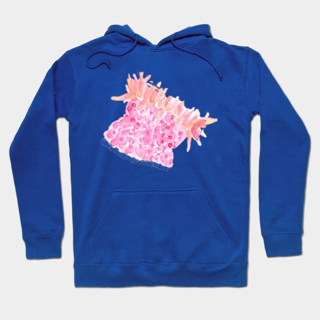 pinky peach anemone Hoodie by thegirlaquatic